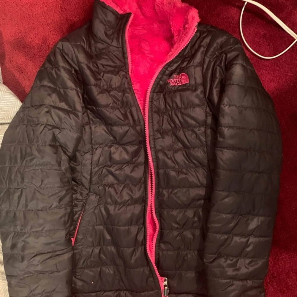 Size M (10/12) Girls Reversible North Face